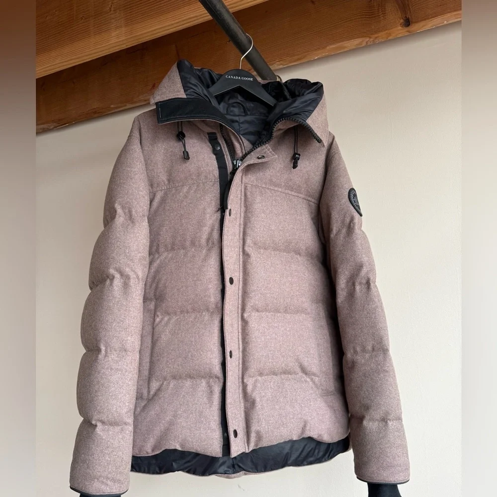 NWOT Canada Goose MacMillan Parka Wool Coat in Quicksand Melange Men's Sz L RARE - Picture 2 of 16